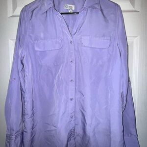 Denim & Co. women’s button up shirt NWOT Size L
